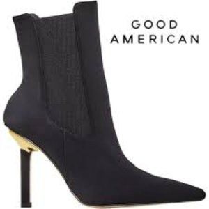 NWT: Good American Neoprene High Kickstand Boots Black Sizes 5.5 and 9